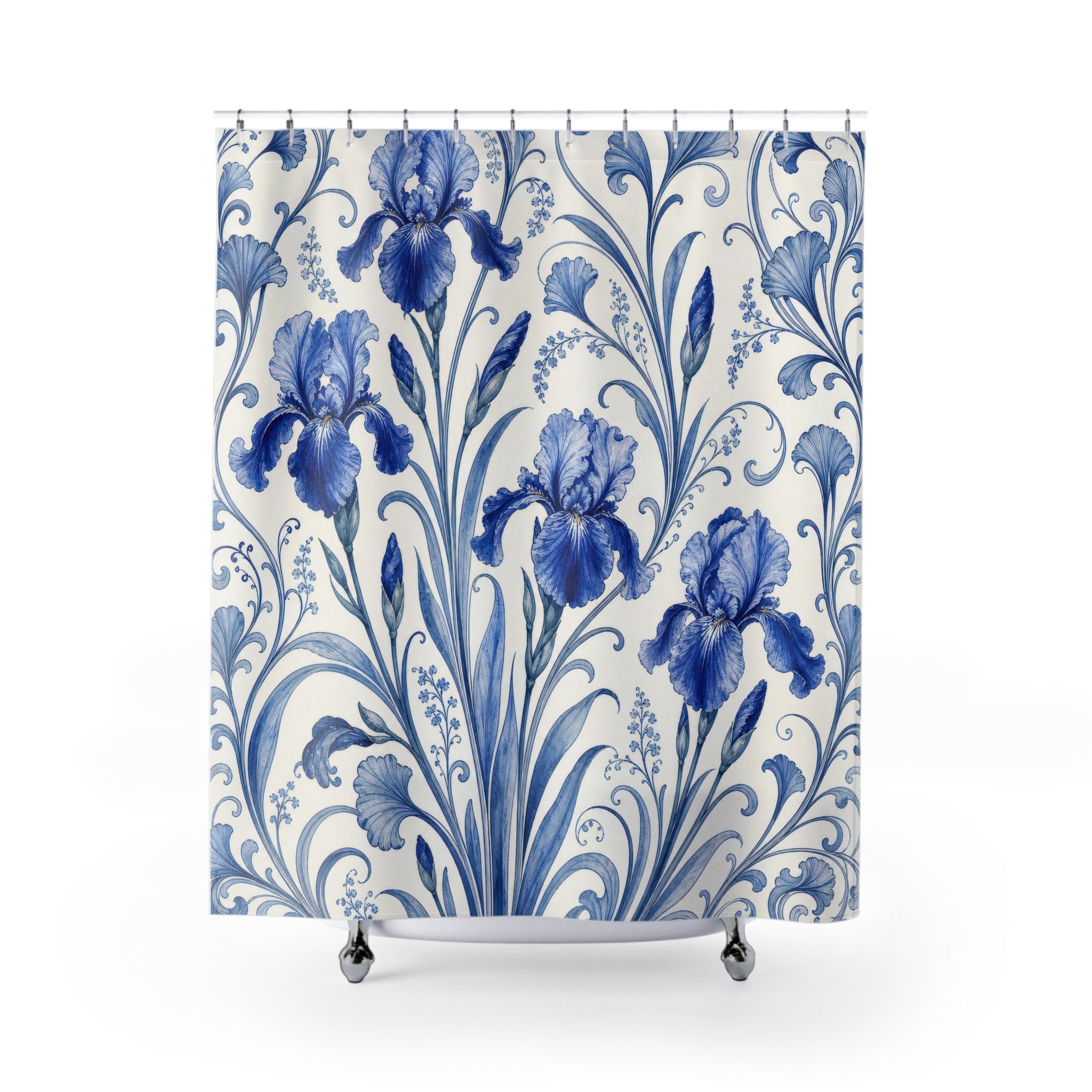 Blue Iris Shower Curtain