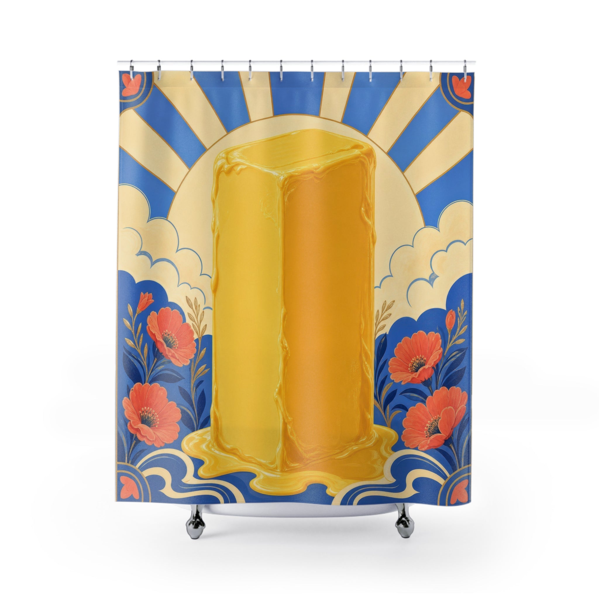 Giant Butter Stick Unique Funny Shower Curtain