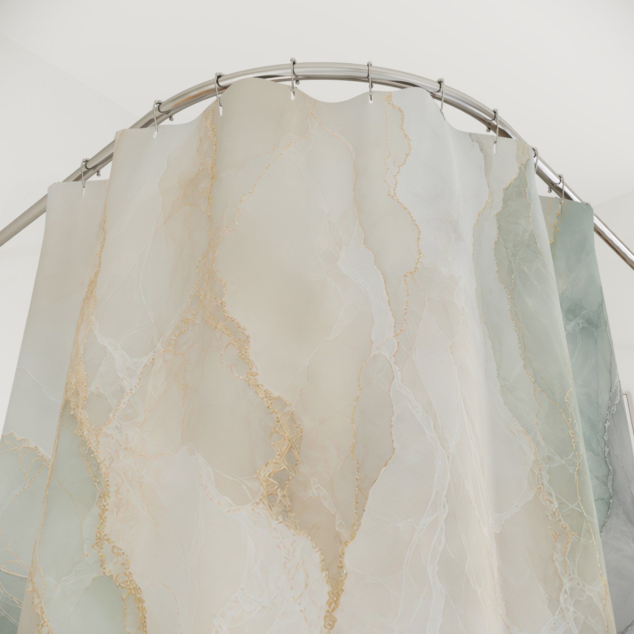 Soft Marble Abstract Shower Curtain