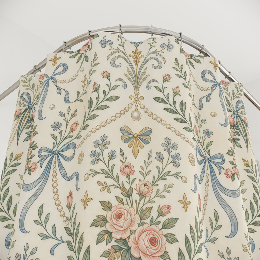 Grandmillennial Shower Curtain
