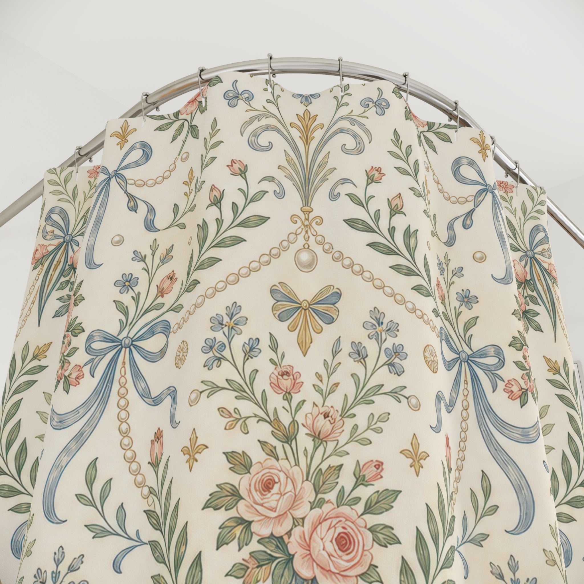 Grandmillennial Shower Curtain