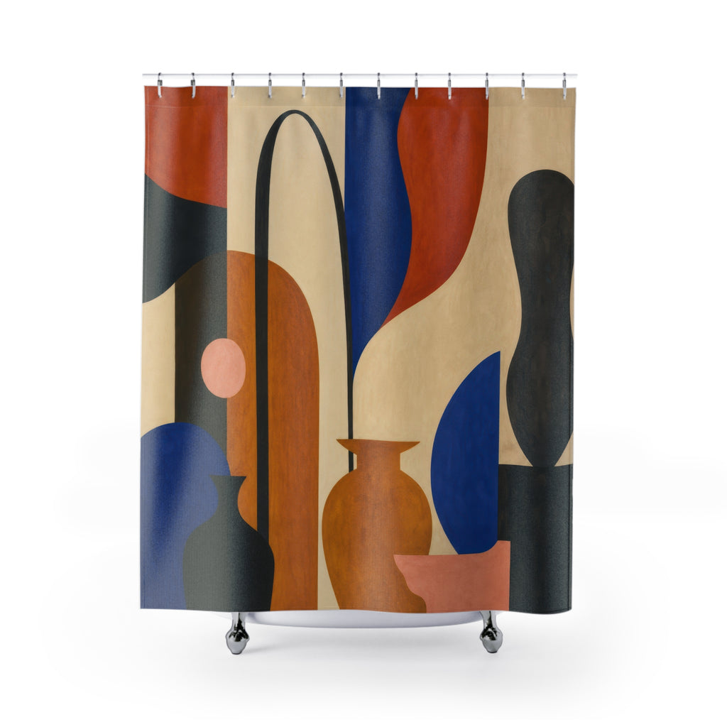 Modernist Museum Abstract Shower Curtain