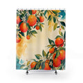 Citrus Canopy Orange Shower Curtain