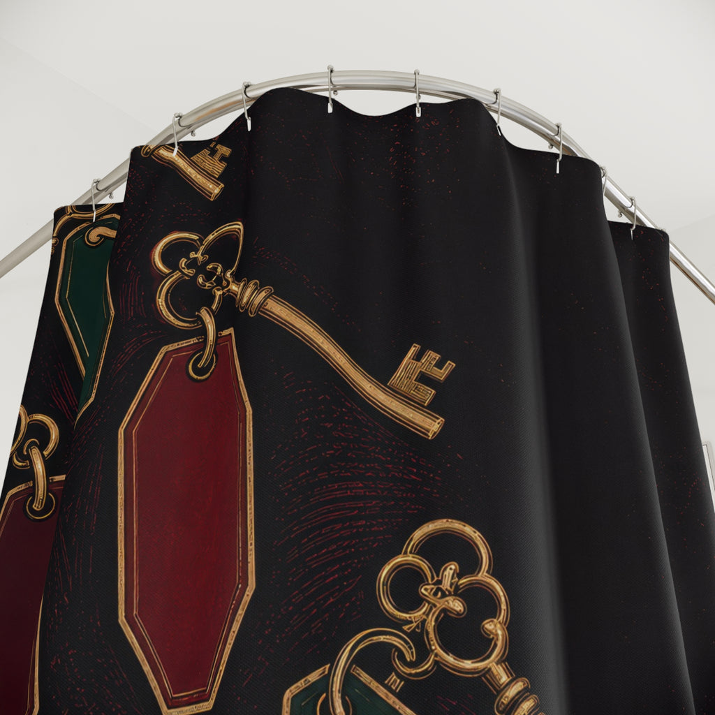 Vintage Hotel Key Shower Curtain
