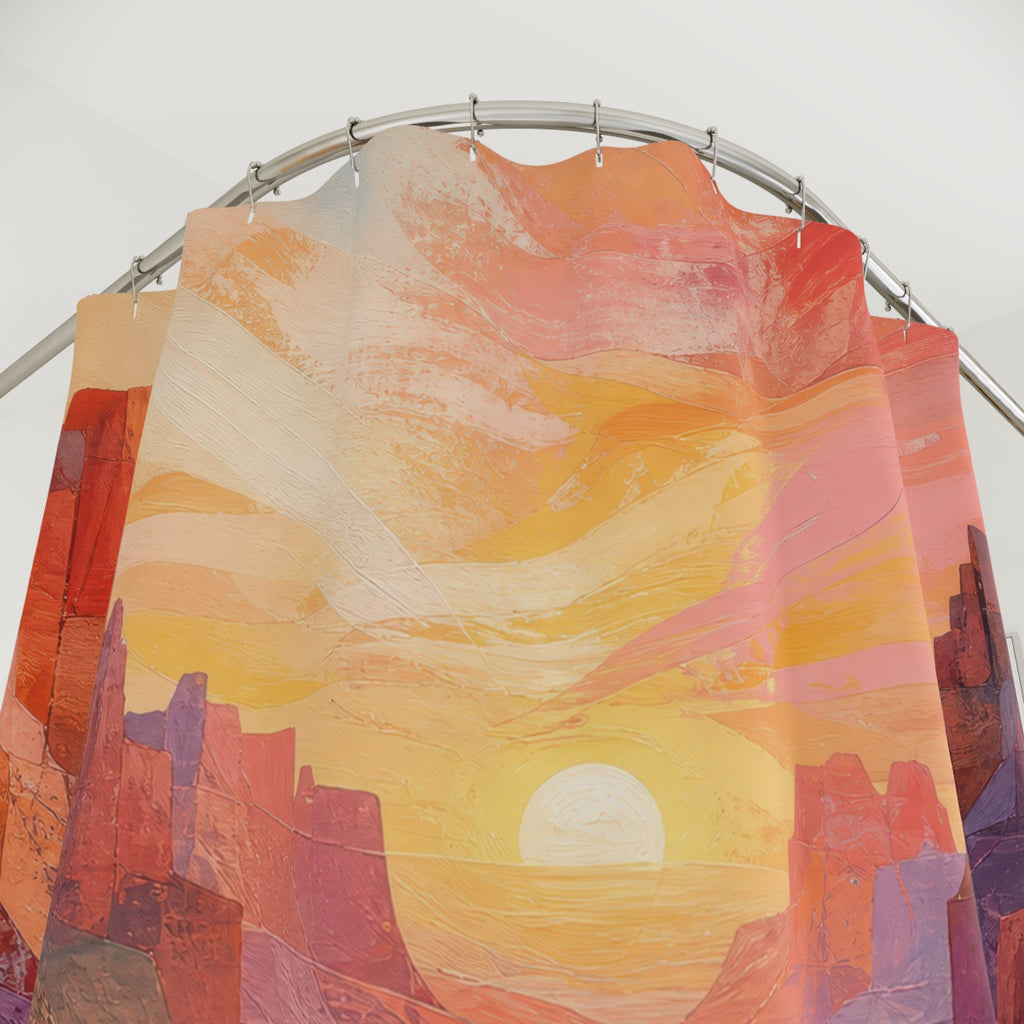 Desert Canyon Dawn Shower Curtain