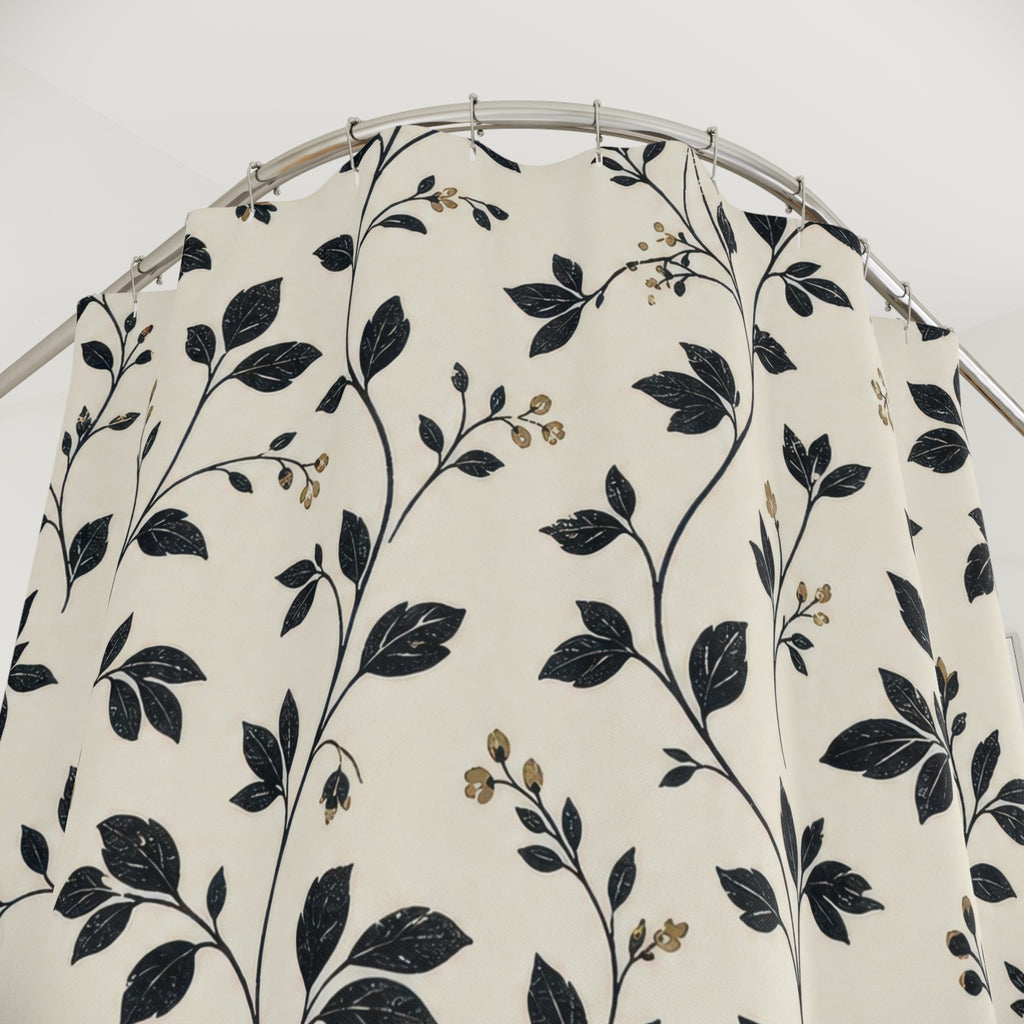 Black and White Shower Curtain