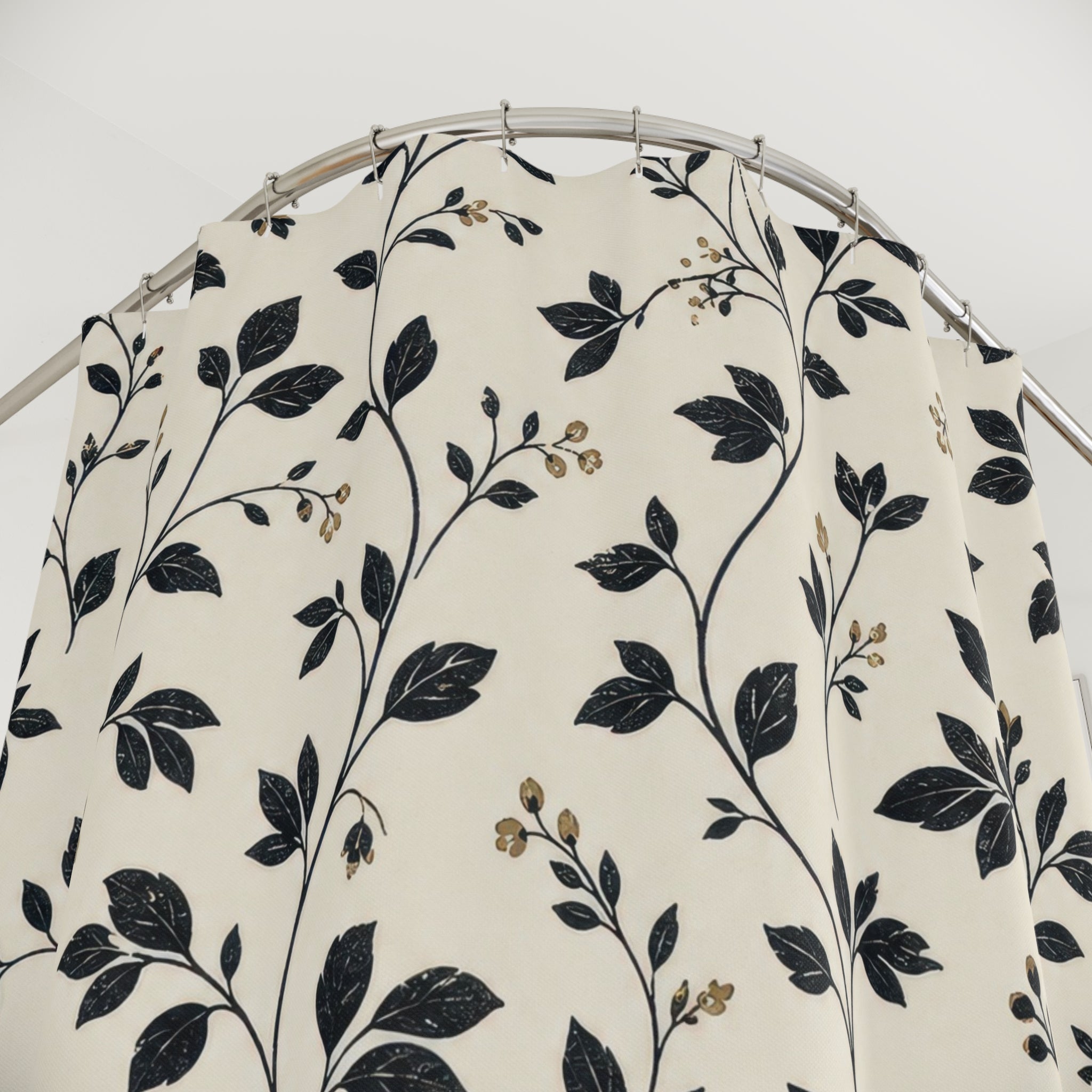 Black and White Shower Curtain
