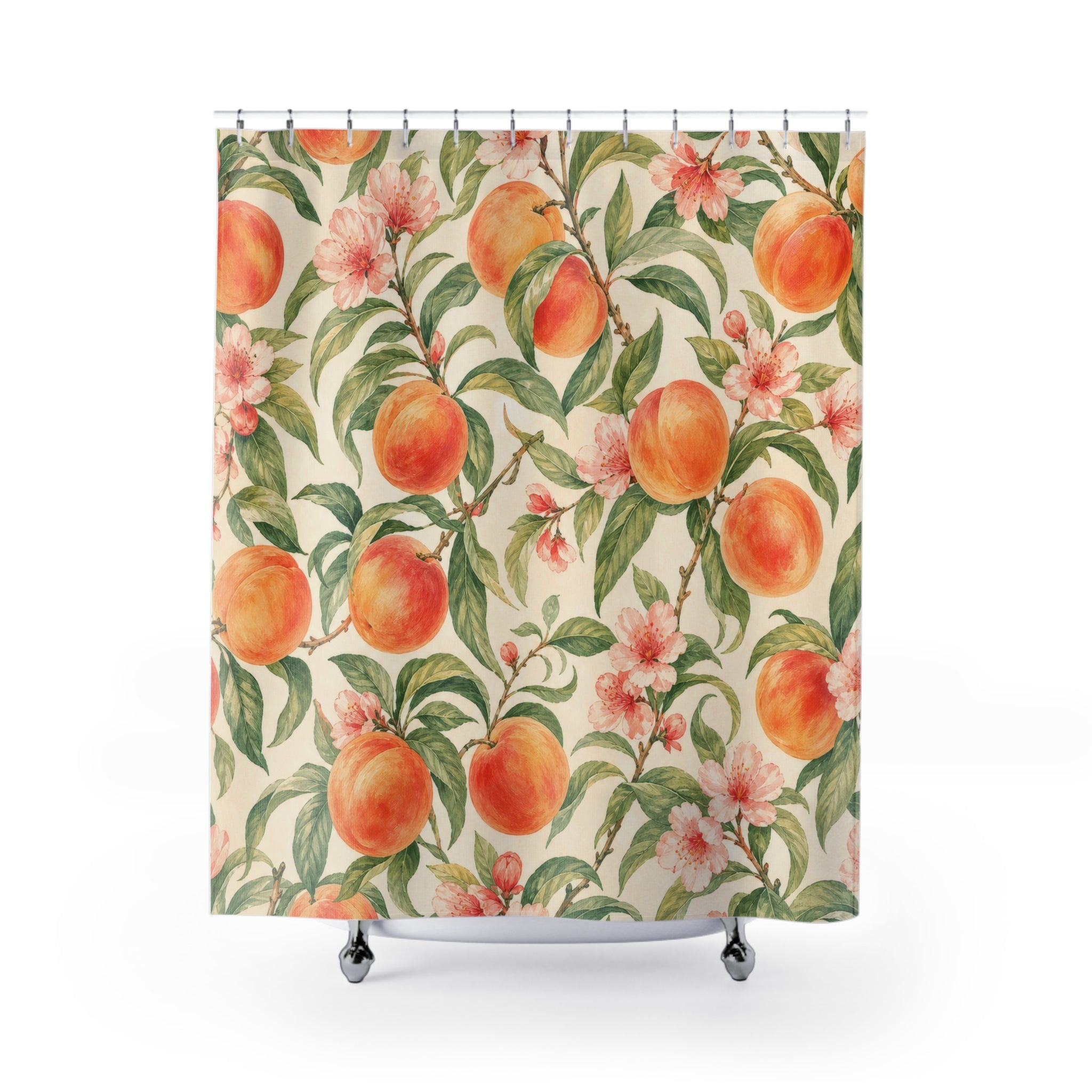 Peach Branch Shower Curtain