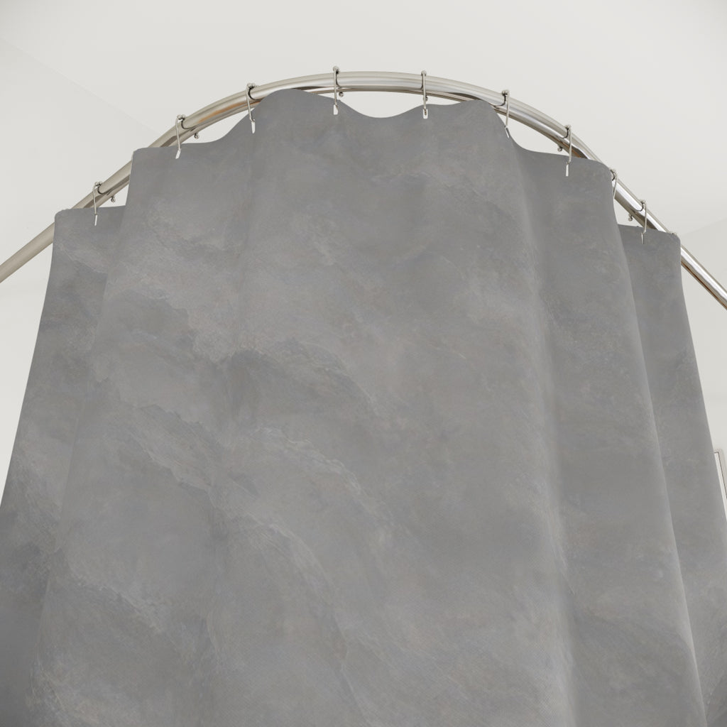 Abstract Watercolor Gray Shower Curtain