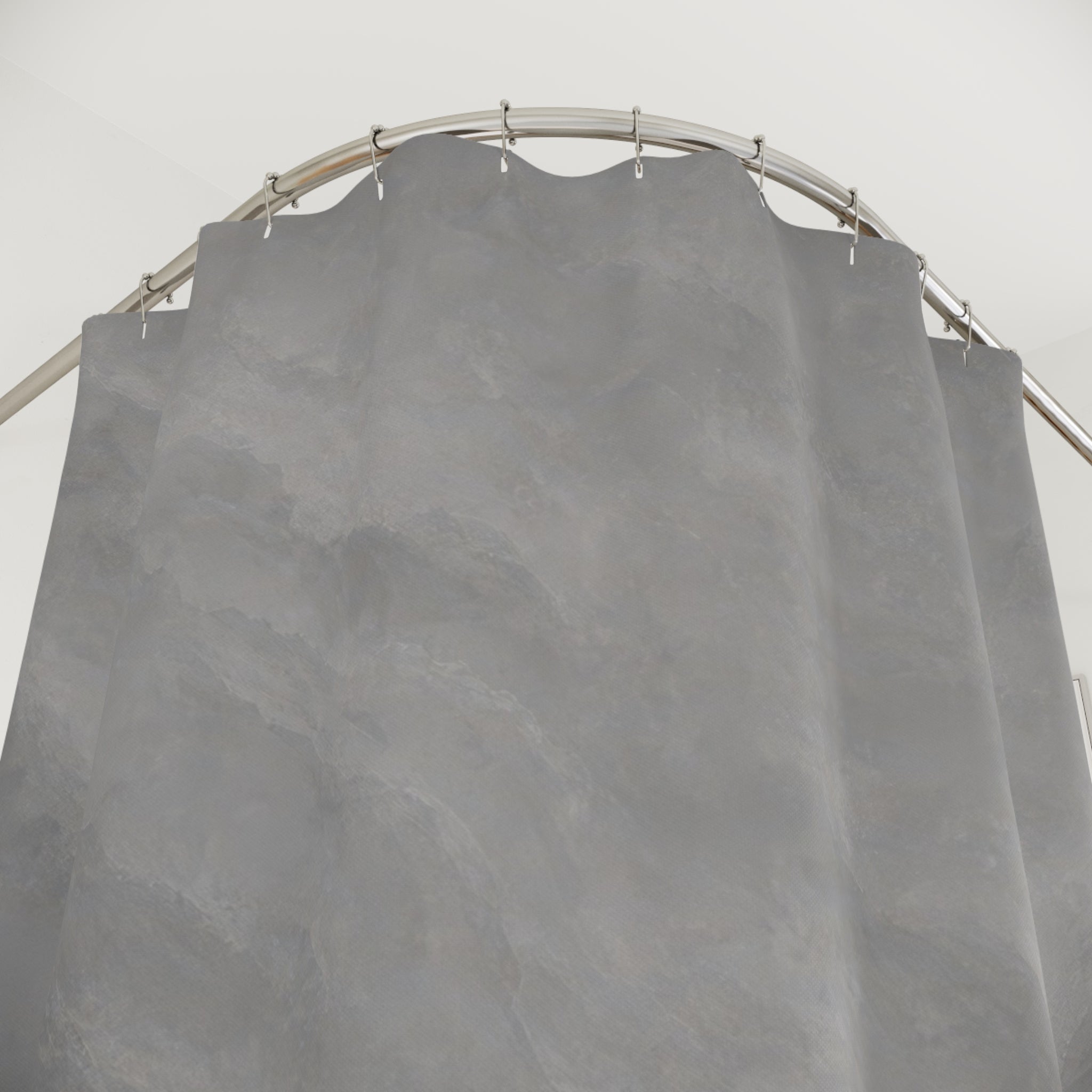 Abstract Watercolor Gray Shower Curtain