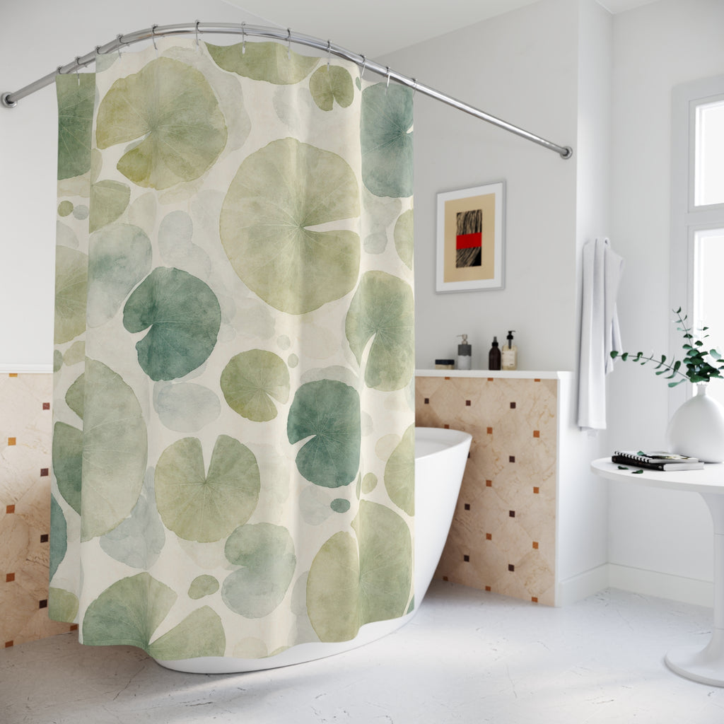 Pond Lily Abstract Shower Curtain