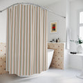 Boho Multi Stripe Shower Curtain – Warm Earth Tones