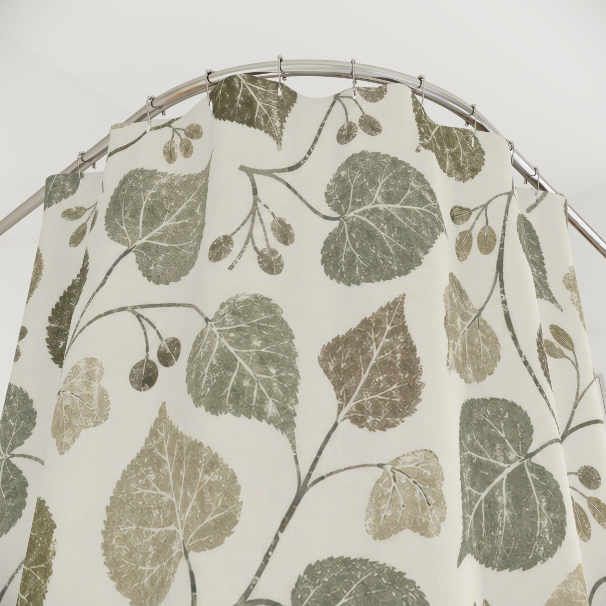 Soft Leaf Vine Shower Curtain
