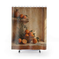 Warm Orange Still Life Shower Curtain