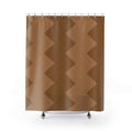 Bronze Argyle Shower Curtain: Metallic Diamonds