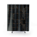 Black and Gold Shower Curtain