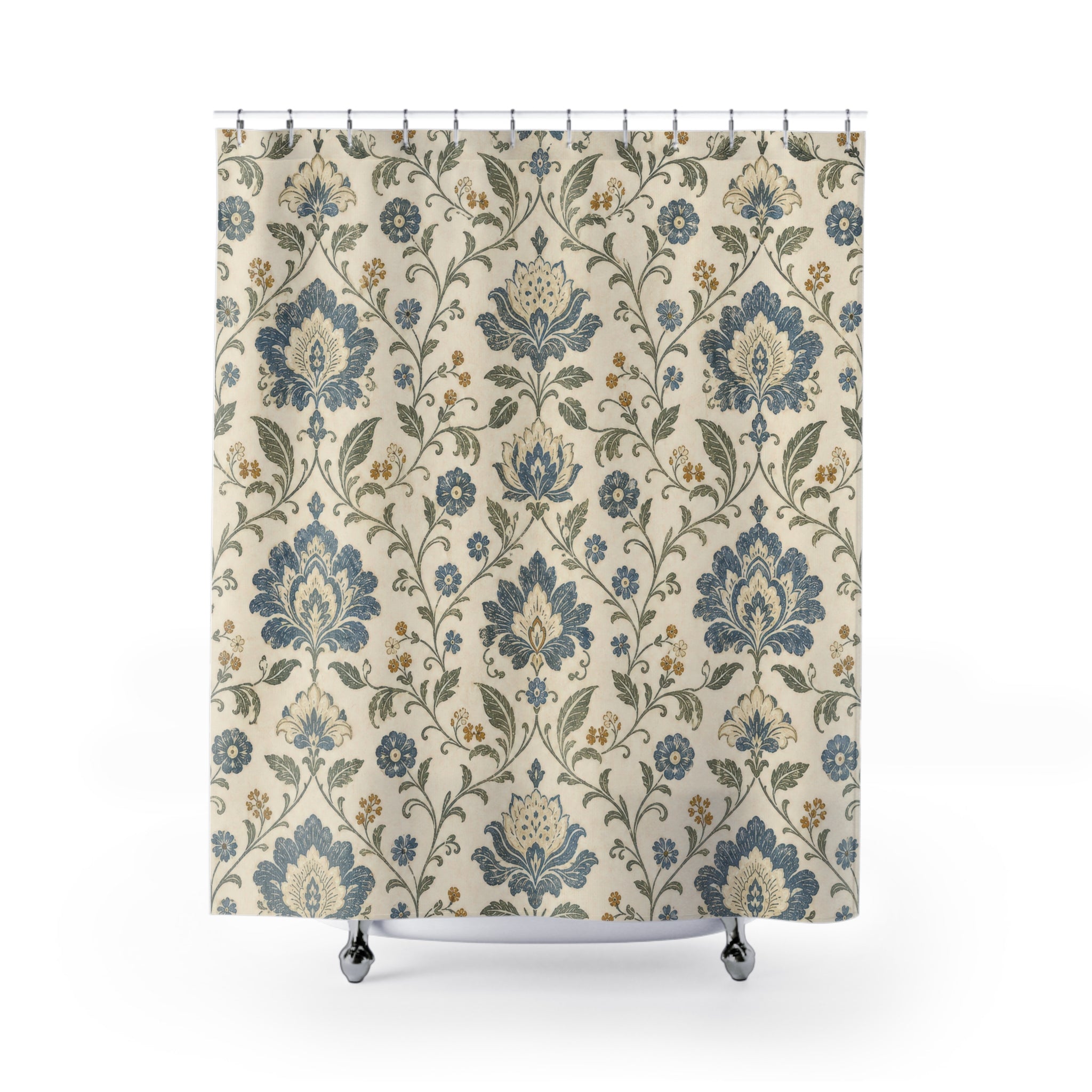 French Country Damask Vine Shower Curtain