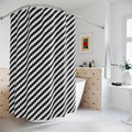 Black and White Houndstooth Shower Curtain