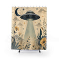 Space UFO Shower Curtain