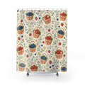 Cute Fruit Strawberry Shower Curtain