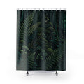Emerald Fern and Mushroom Forest Shower Curtain