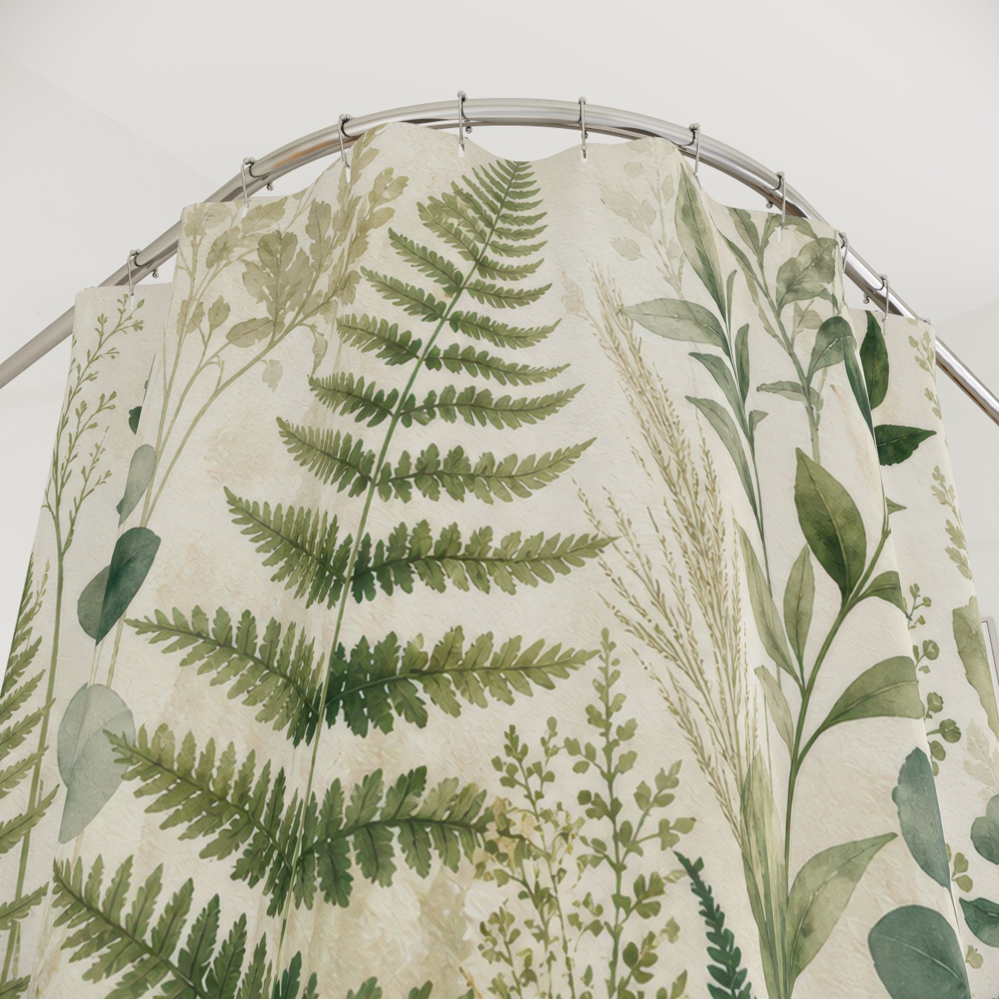 Fern Leaf Nature Shower Curtain