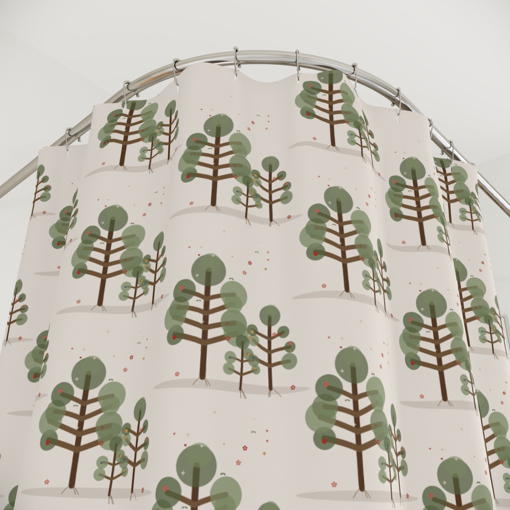 Folk Art Tree of Life Shower Curtain – Heritage Americana