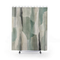 Sage Gray Watercolor Abstract Shower Curtain
