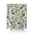 Olive Branch Botanical Plant Shower Curtain