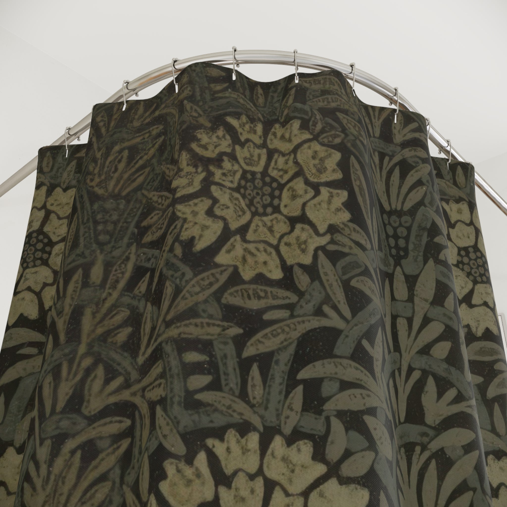 Morris Marigold Shower Curtain – 1875 Olive Green