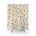 Bronze Brown Boho Shower Curtain