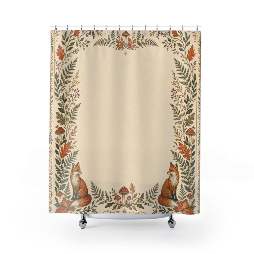Fox Border Shower Curtain