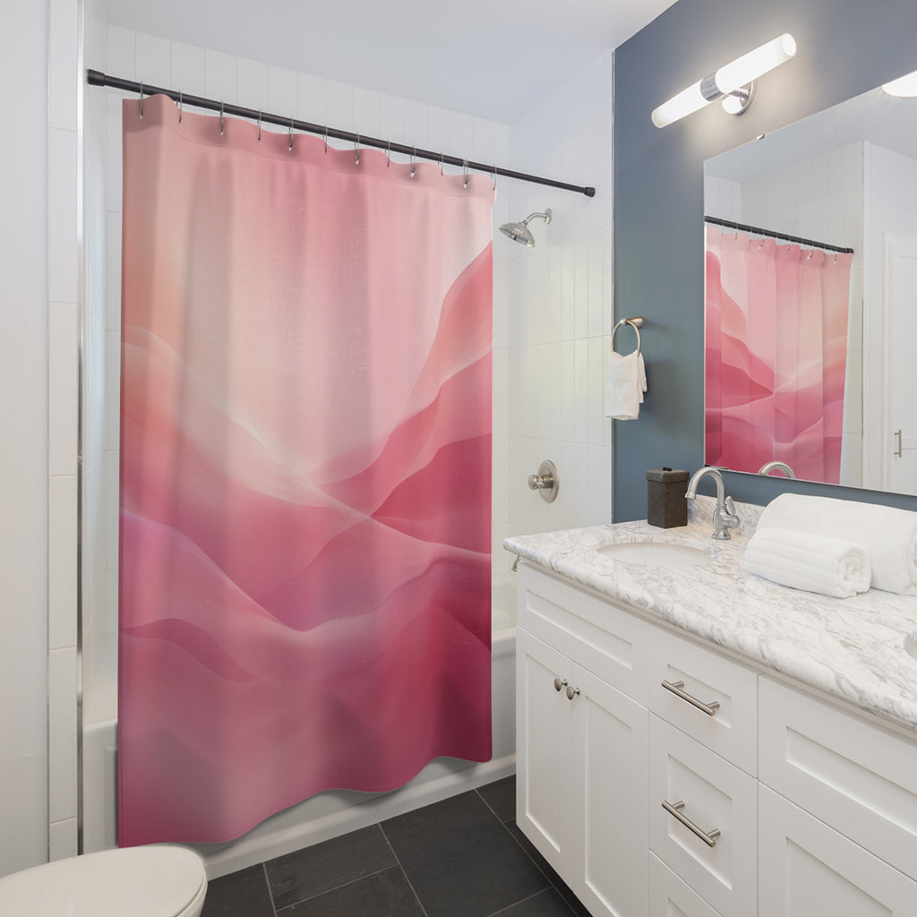 Pink Gradient Shower Curtain
