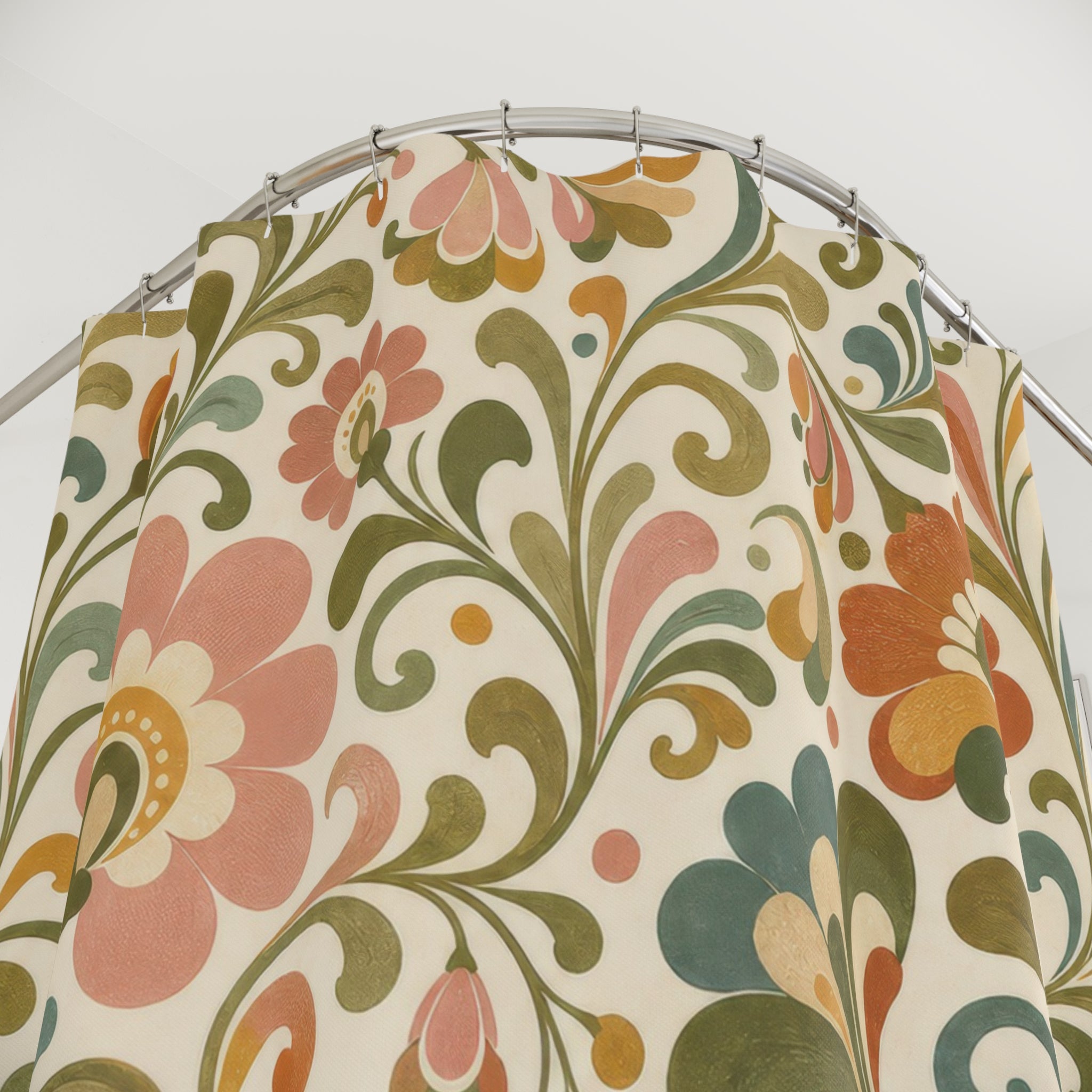 Boho Botanical Shower Curtain