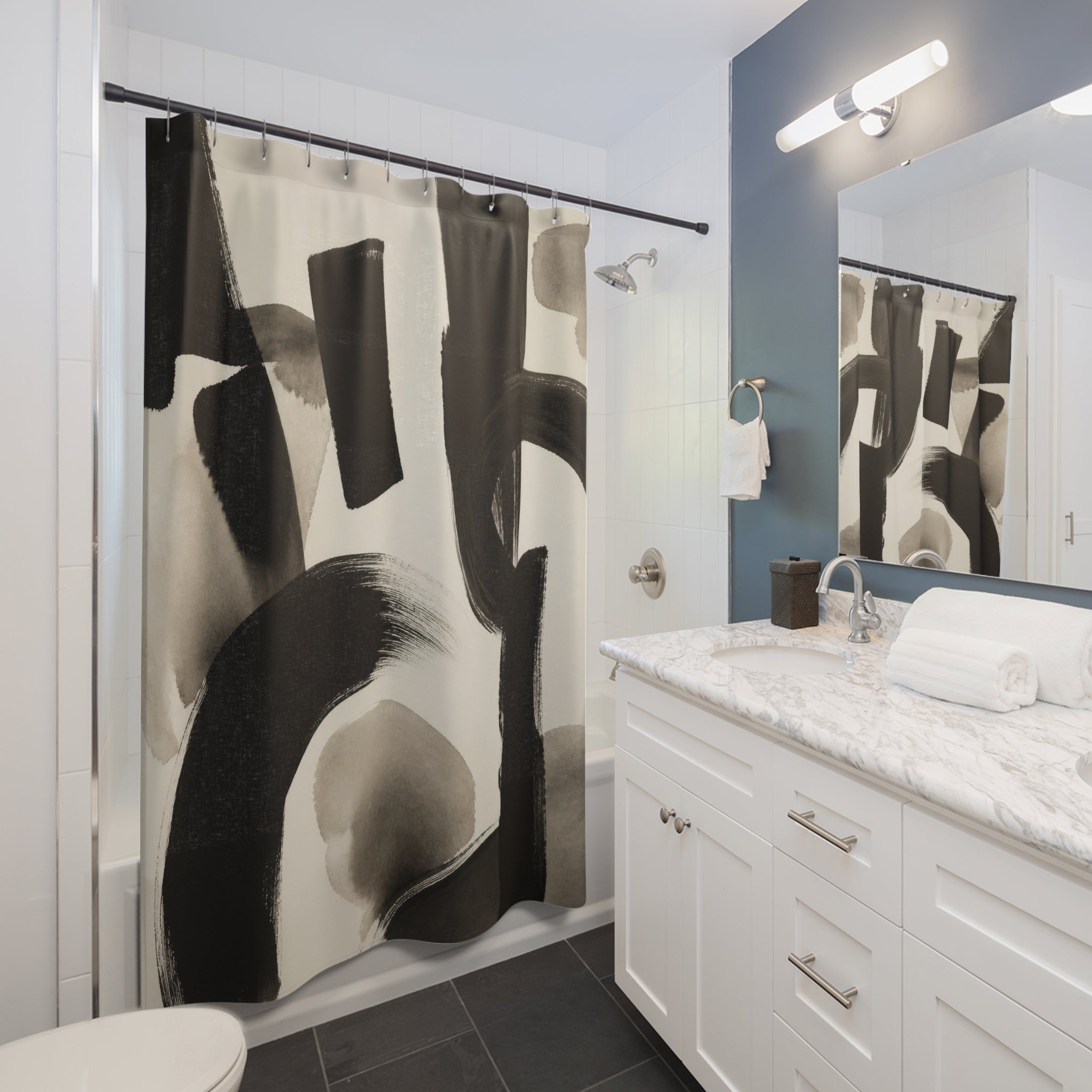 Ink Art Shower Curtain