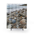 Maine Beach Shells Shower Curtain