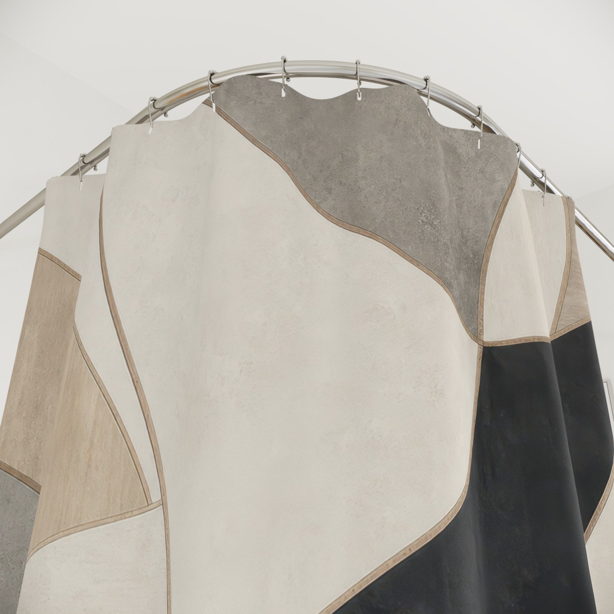 Geometric Abstract Shower Curtain