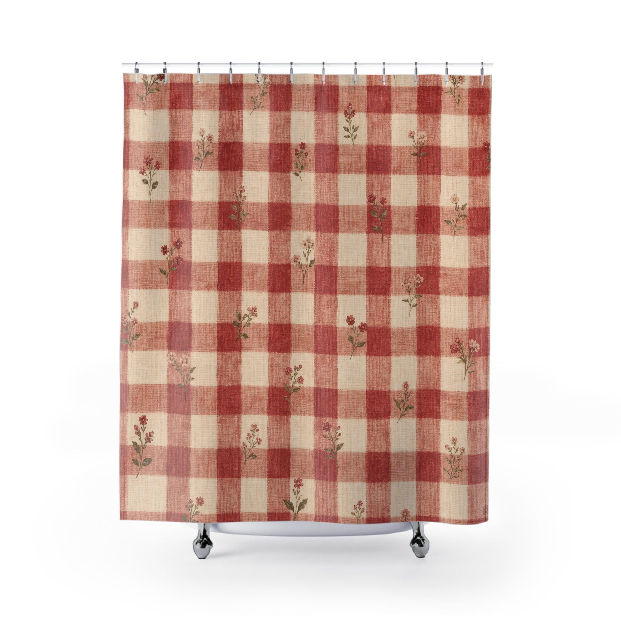 Gingham Shower Curtain