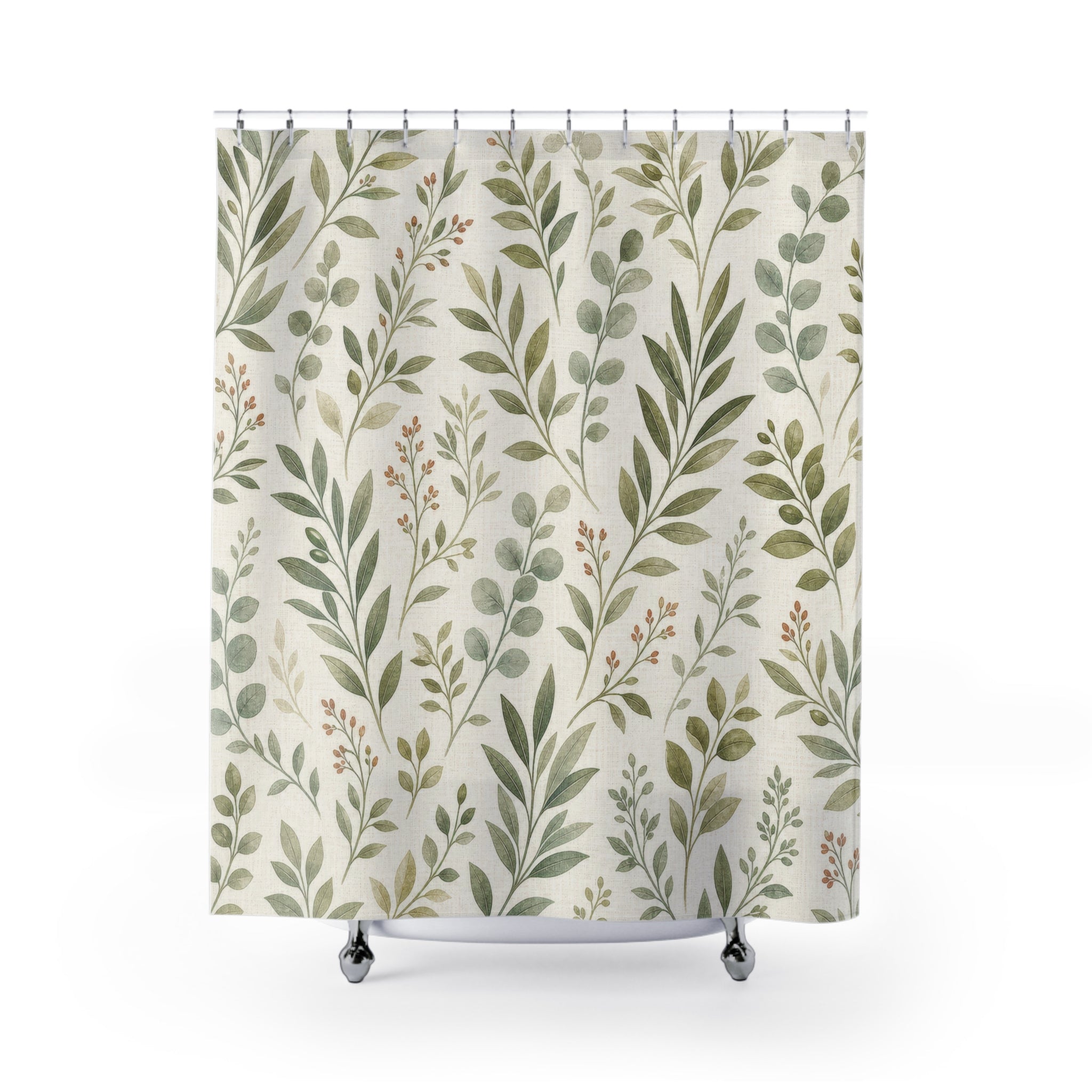 Olive Garden Print Shower Curtain