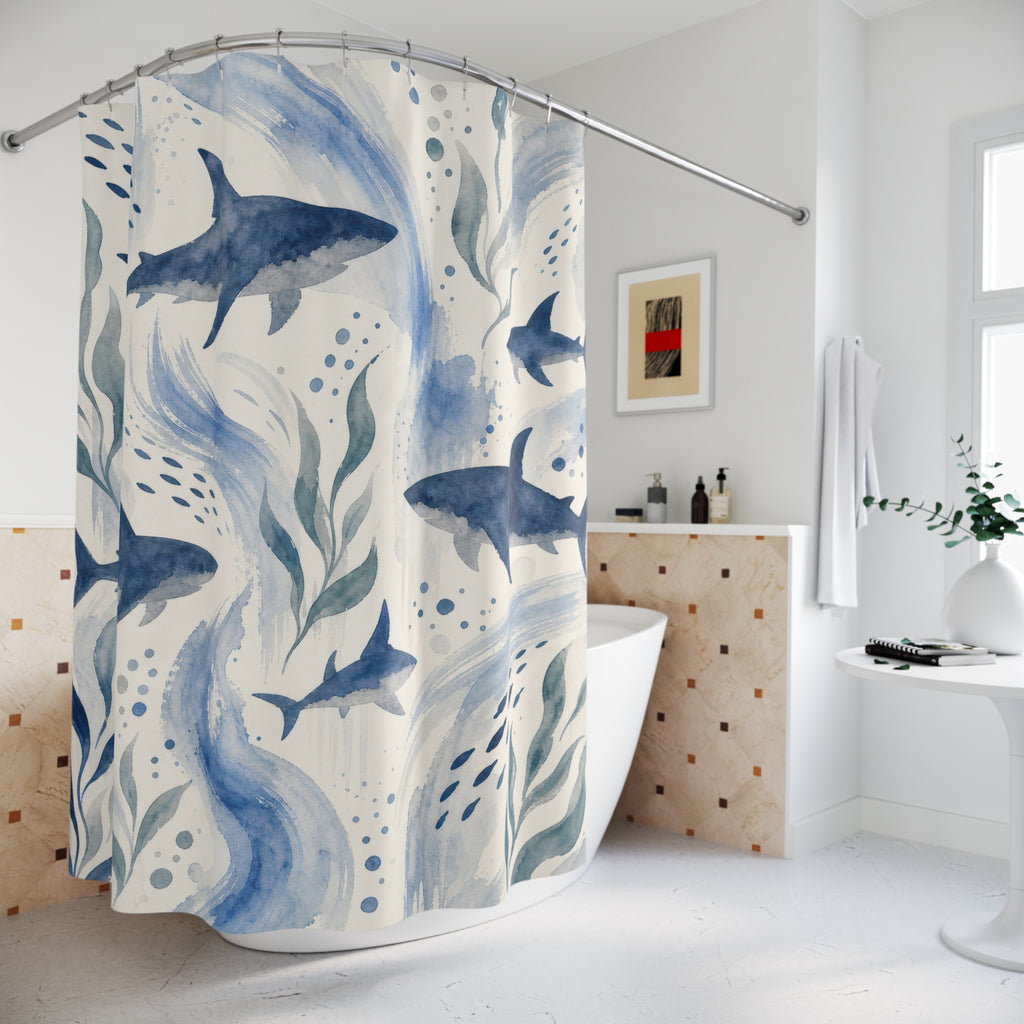 Shark Ocean Shower Curtain