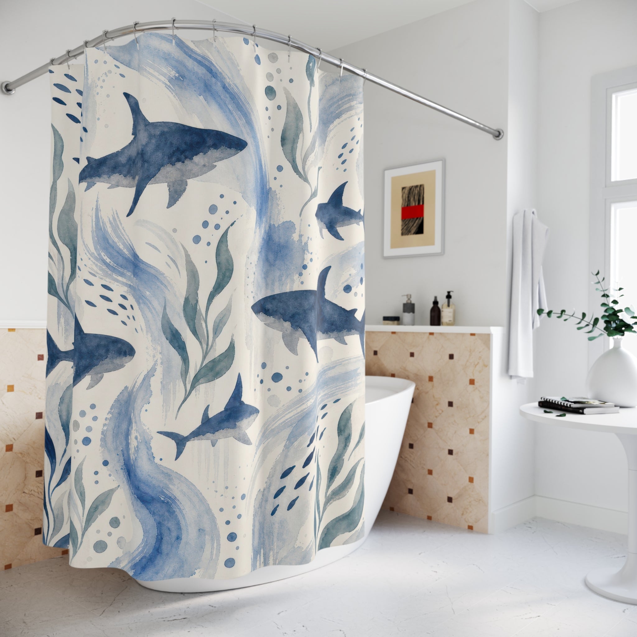 Shark Ocean Shower Curtain
