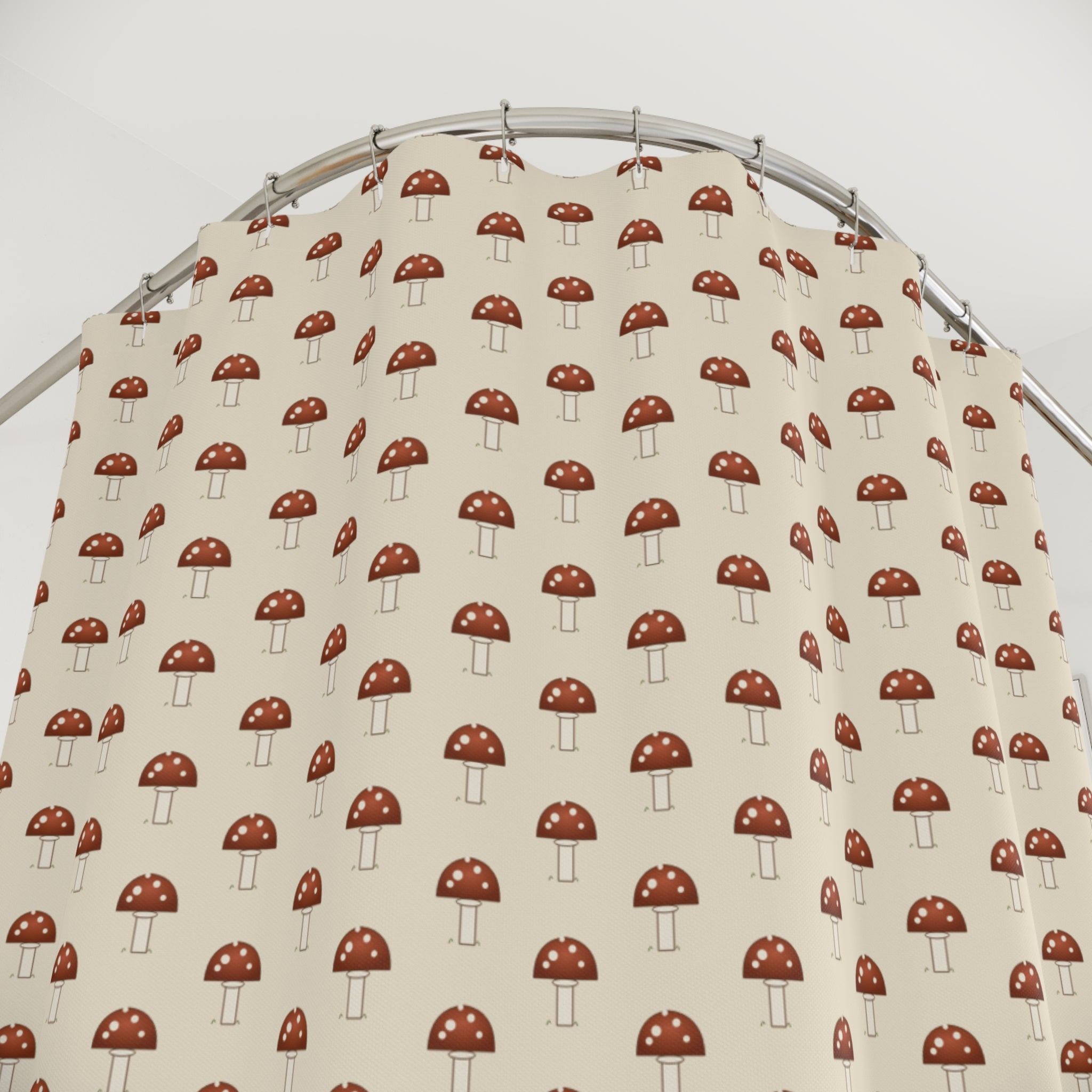 70s Mushroom Shower Curtain