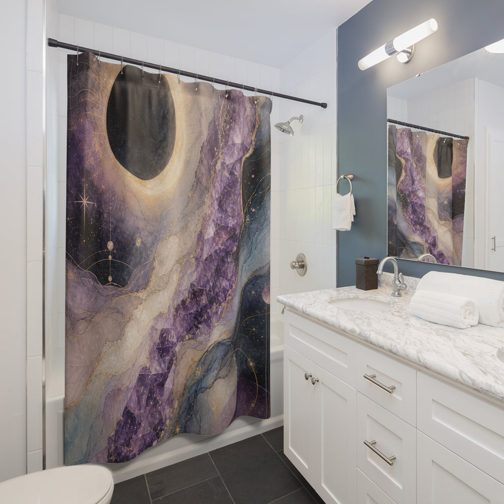 Amethyst Eclipse Veil Shower Curtain