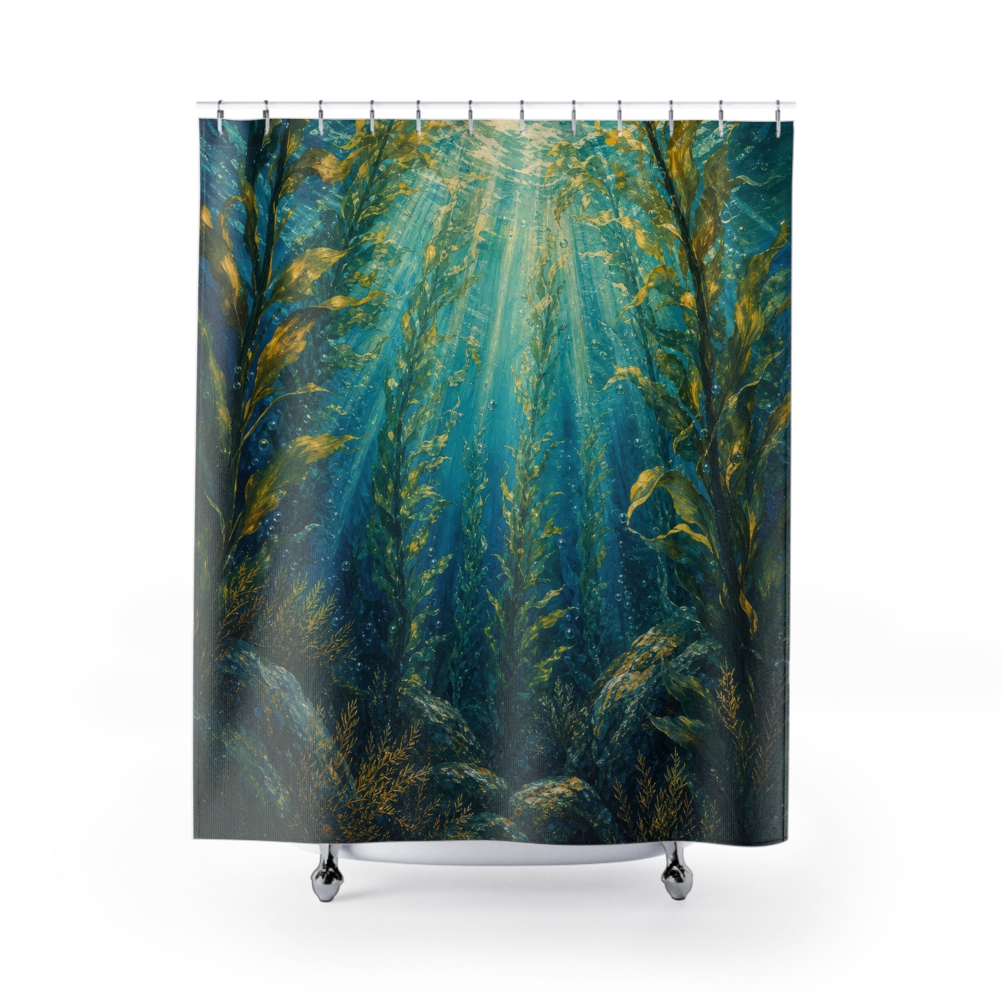 Acrylic Kelp Forest Shower Curtain