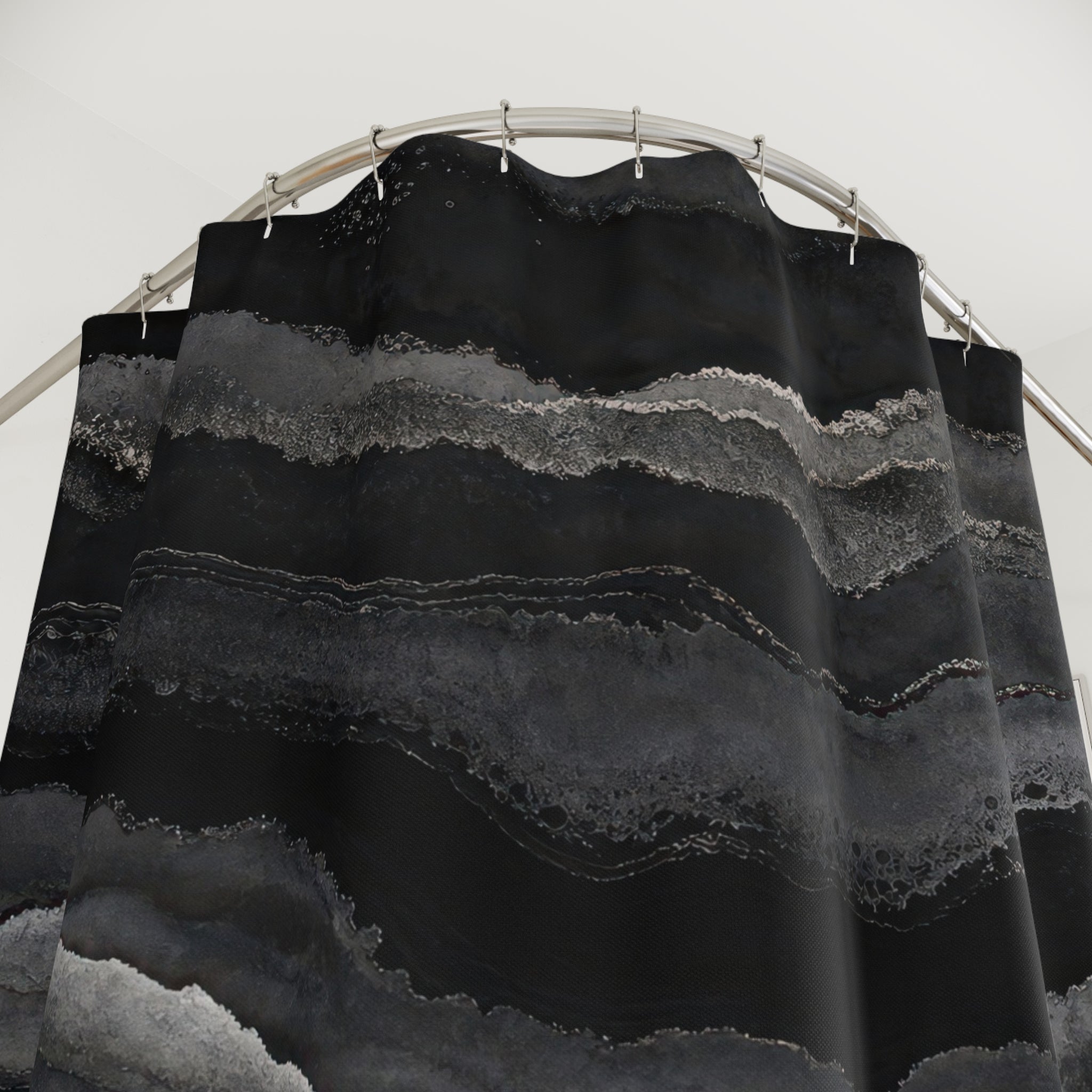 Black and Grey Shower Curtain
