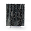 Deco Silver Black Shower Curtain