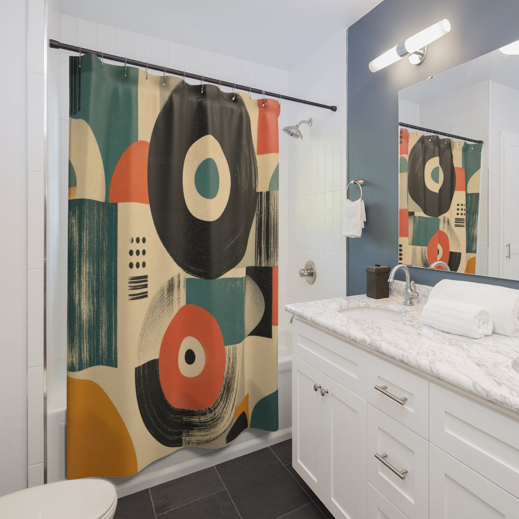 Retro Record Sleeve Shower Curtain