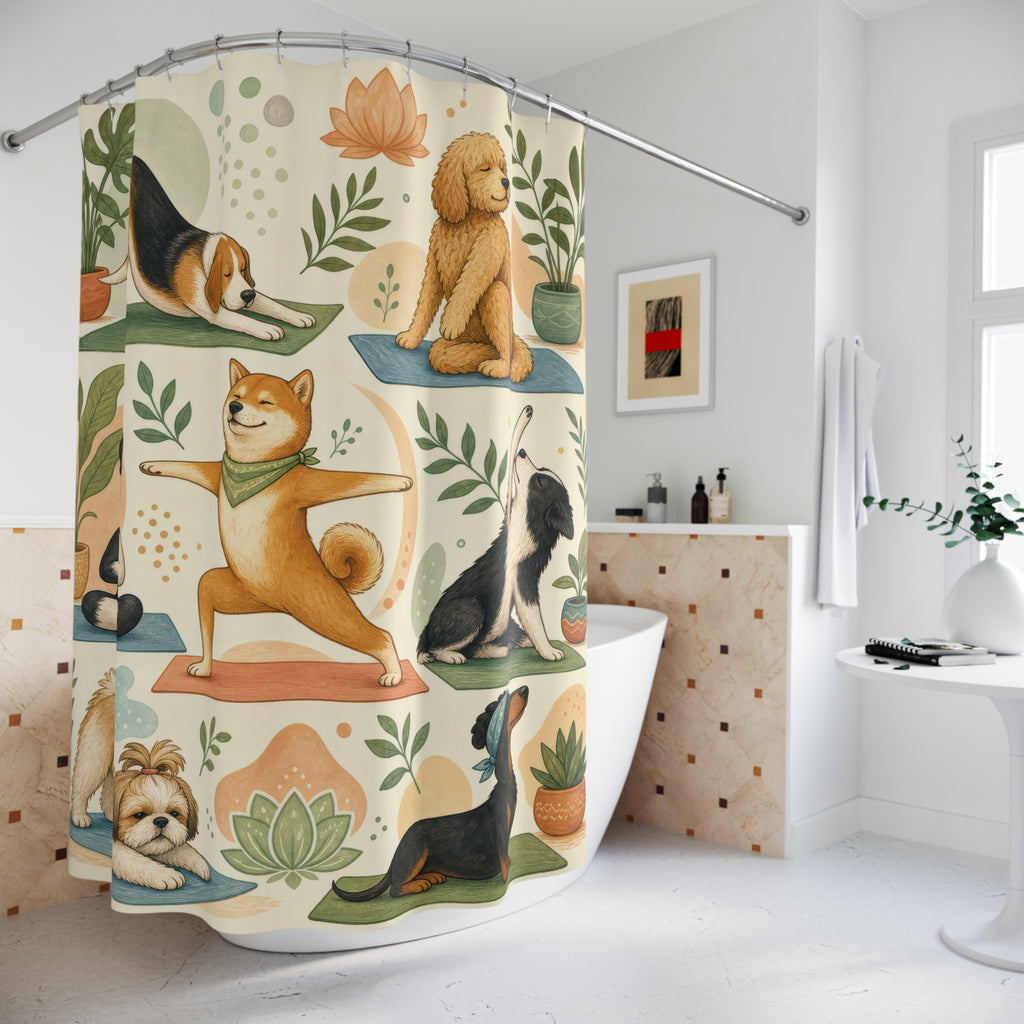 Unique Funny Dog Shower Curtain