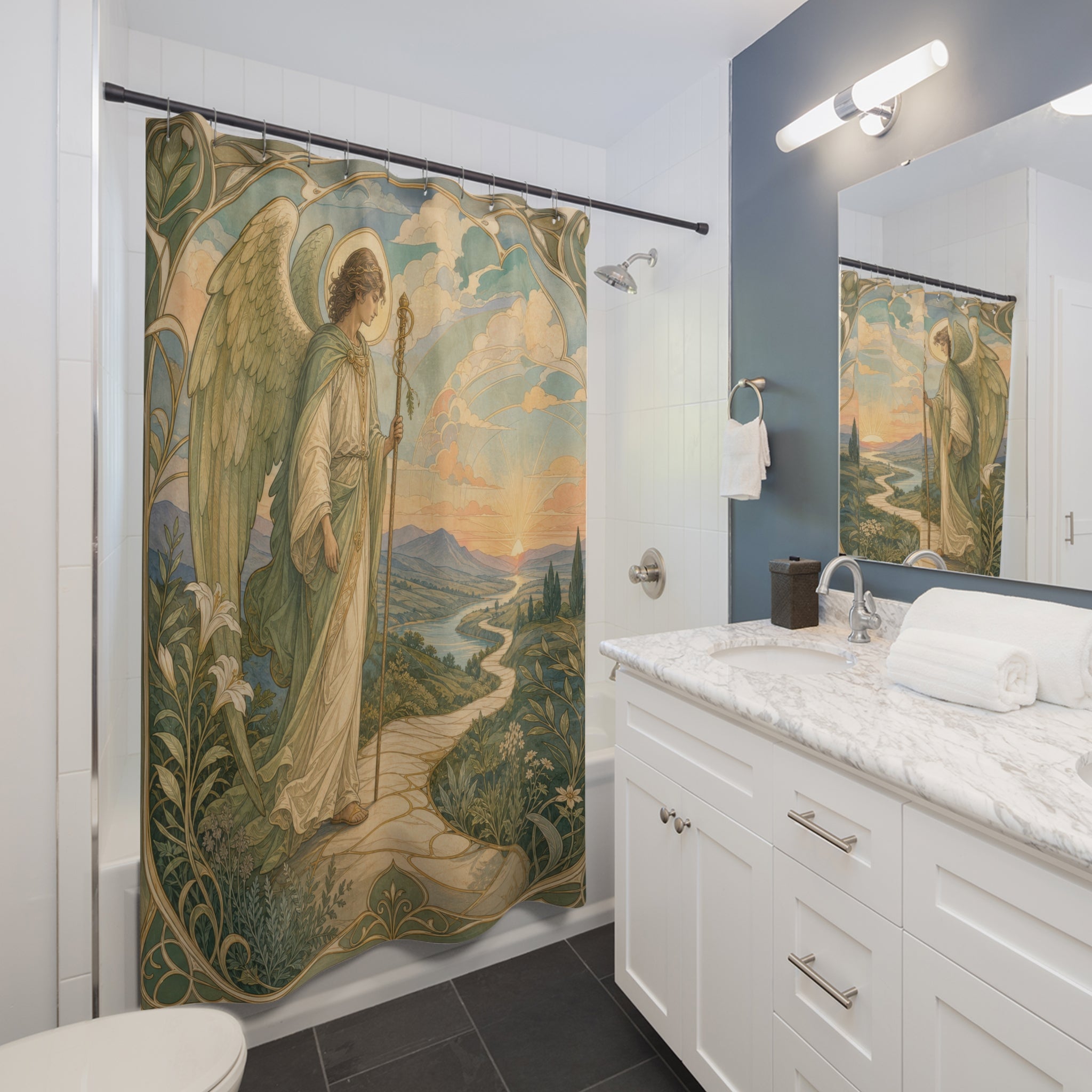 Raphael Angel Shower Curtain