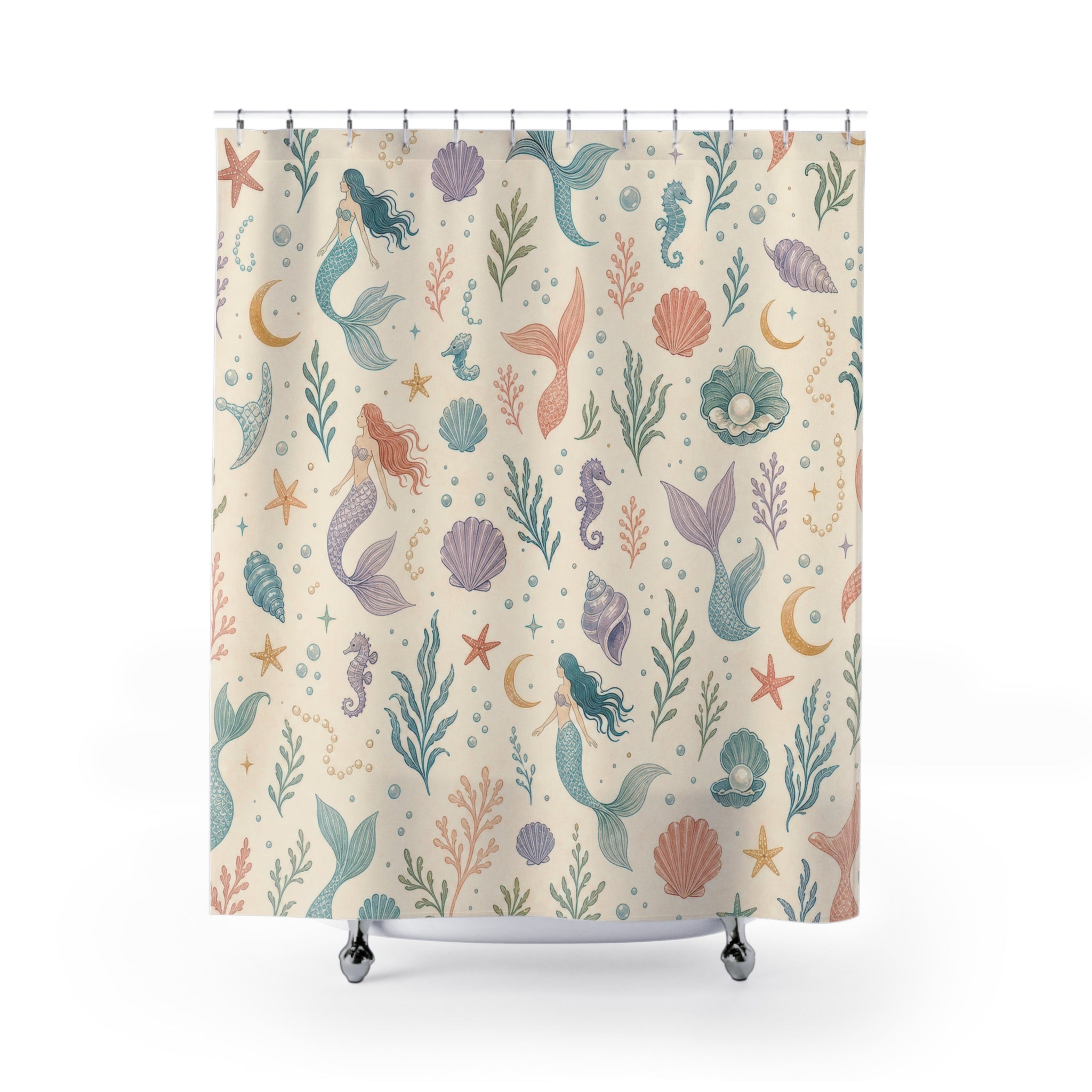 Mermaid Ocean Shower Curtain
